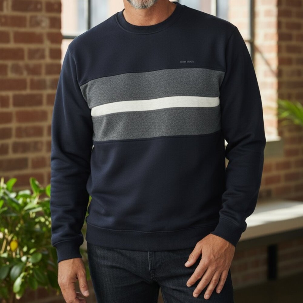 Pierre Cardin Vintage Colorblock Sweatshirt - Large NWT